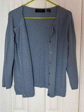 Express Soft Knit Crewneck Sweater - Light Blue